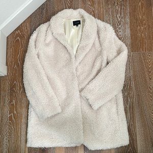 Joes Jeans Cream Teddy Jacket size small